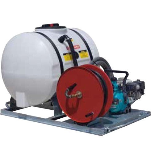 Fire safety sprayer 500L incl 30M x20mm delivery hose on reel